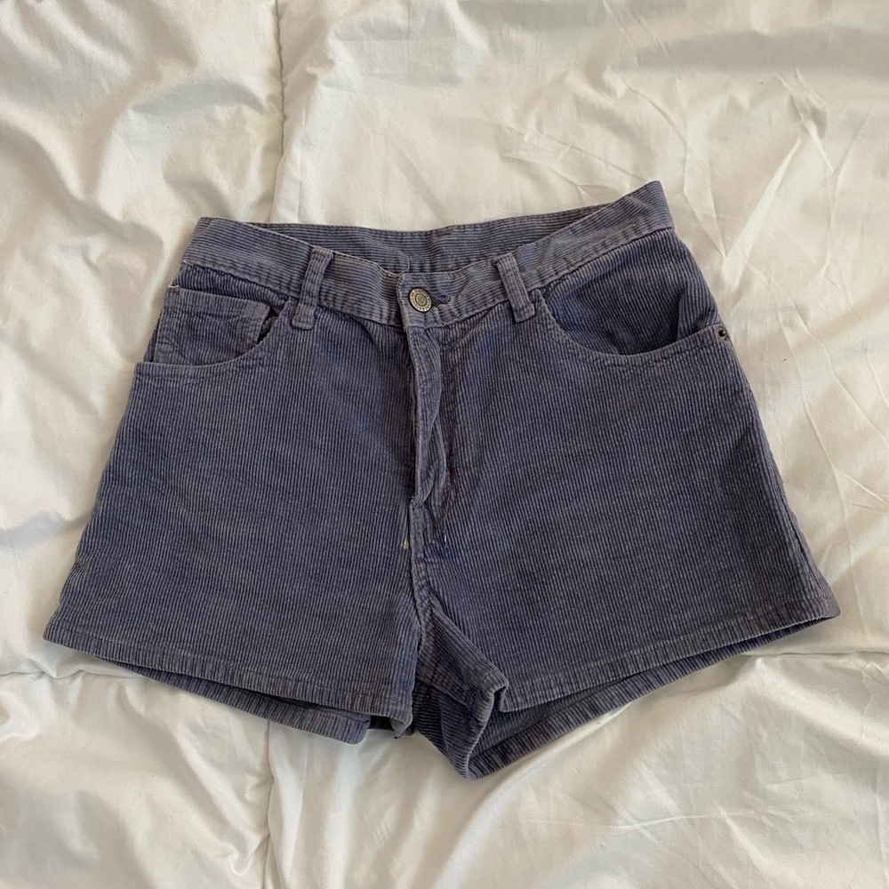 John galt blue corduroy shorts